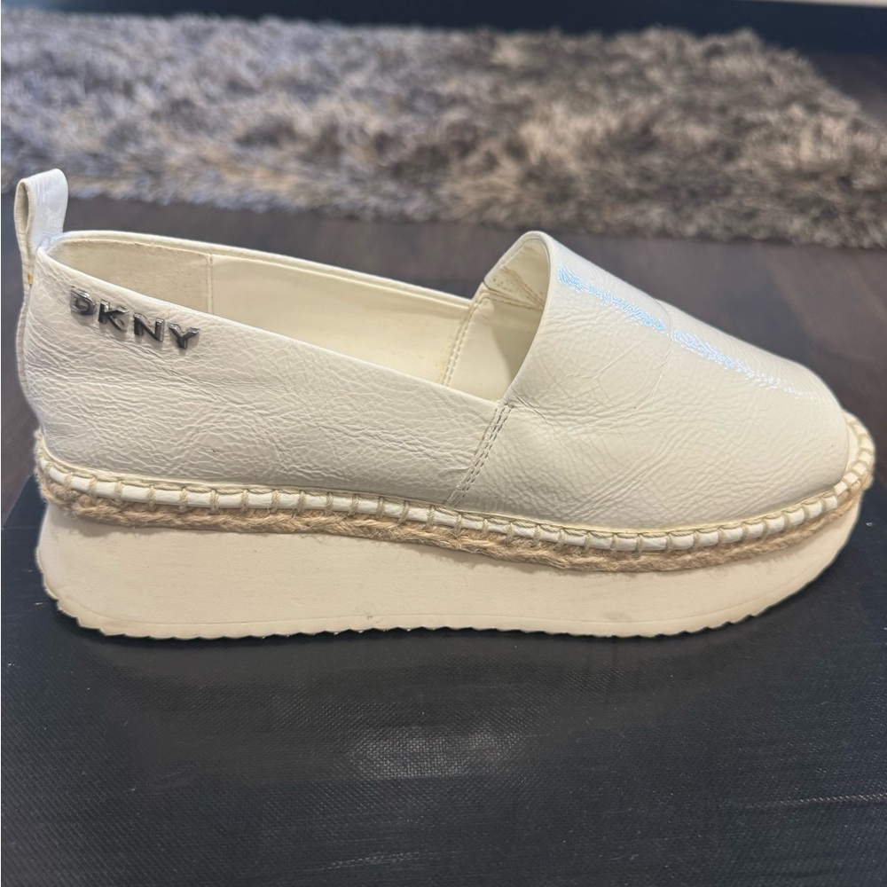 Dkny Cream Platform Espadrilles - image 1
